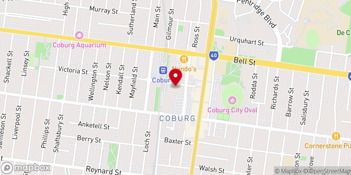 Map showing location of The Way Baptist Church