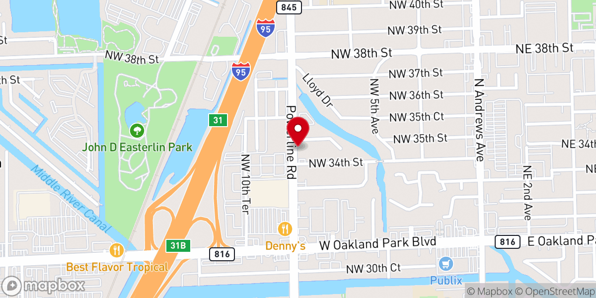 Map showing location of all saints soup kitchen