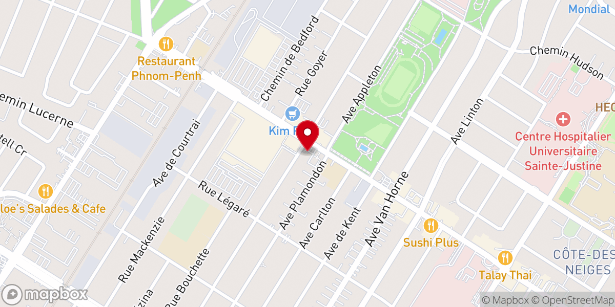 Map showing location of St. Pascal Baylon Church