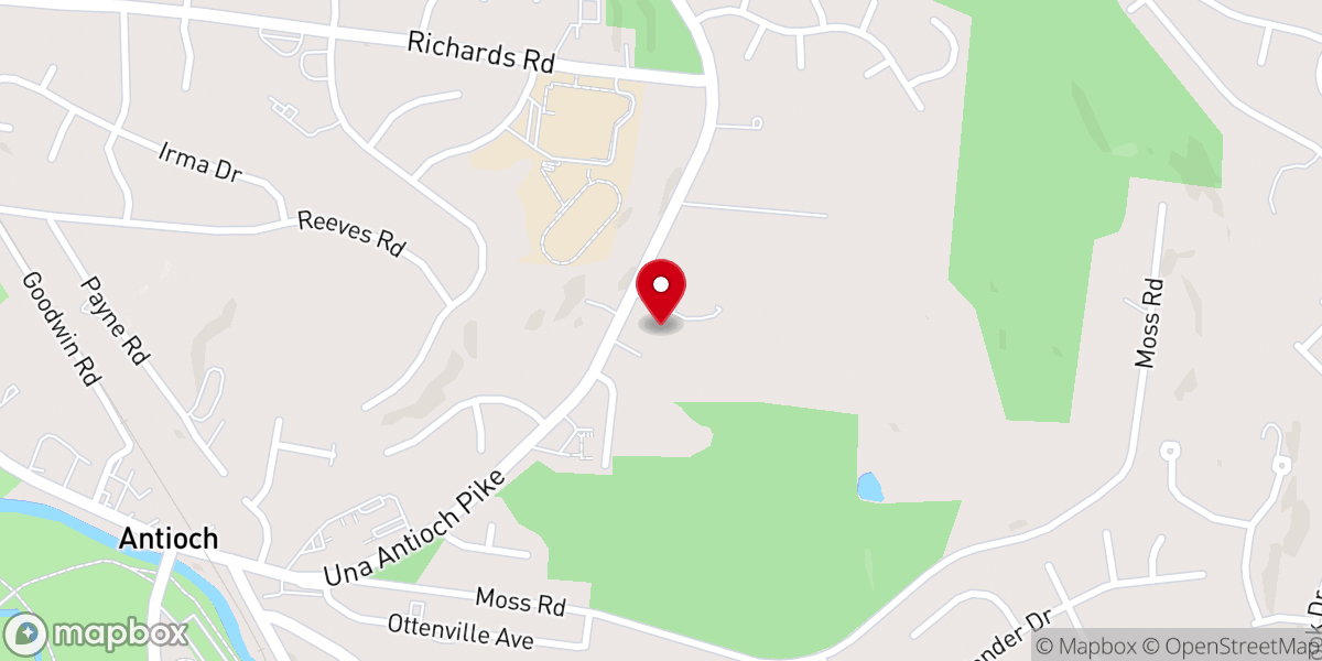 Map showing location of Rejoice Free Will Baptist Church