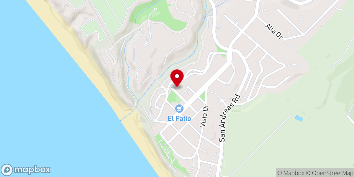 Map showing location of La Selva Beach Community Church