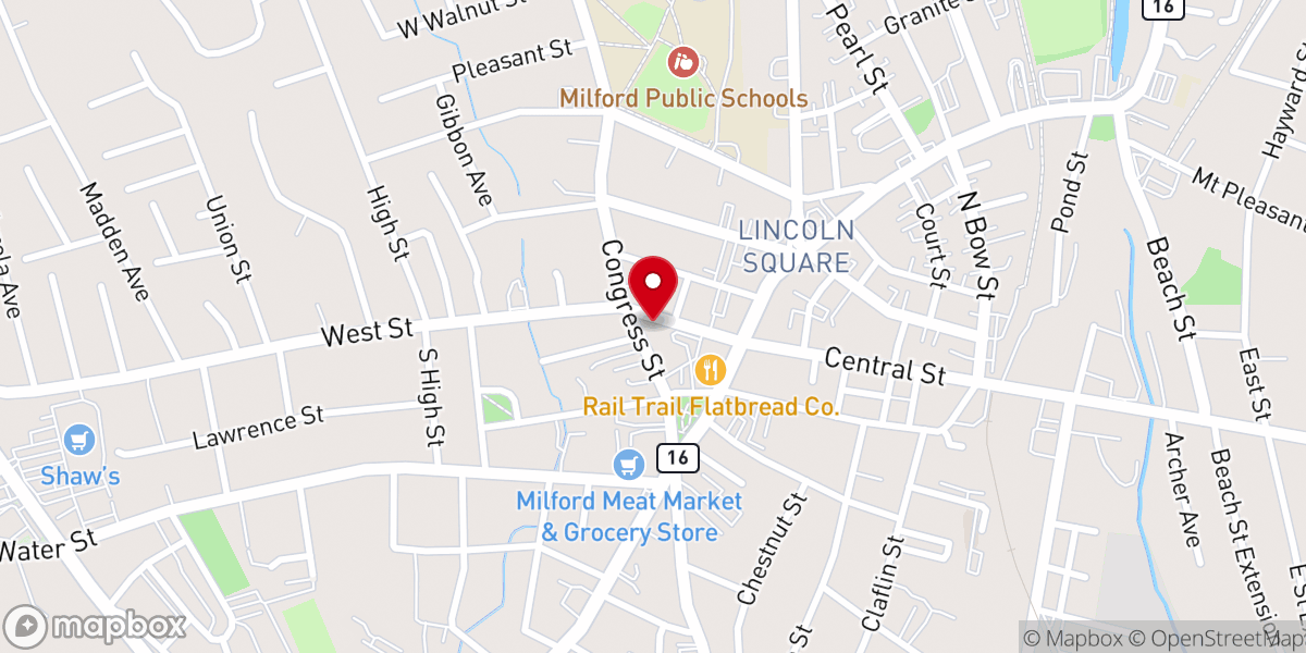 Map showing location of Trinity Episcopal Church
