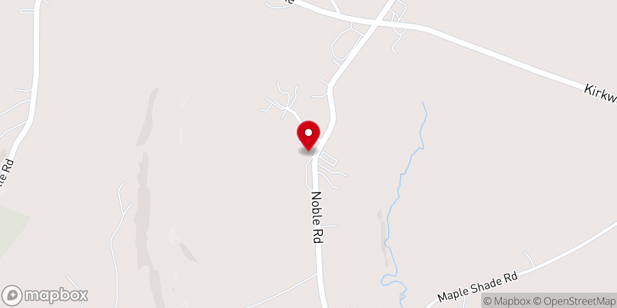 Map showing location of Kirkwood Mennonite Church