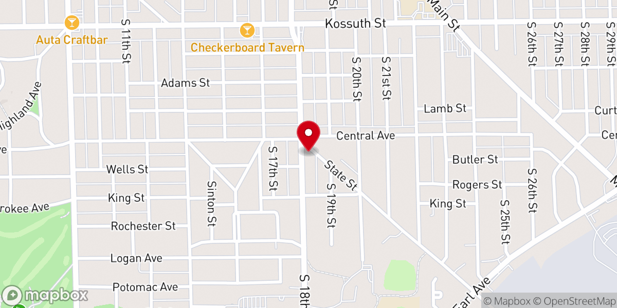 Map showing location of Church of the Brethren