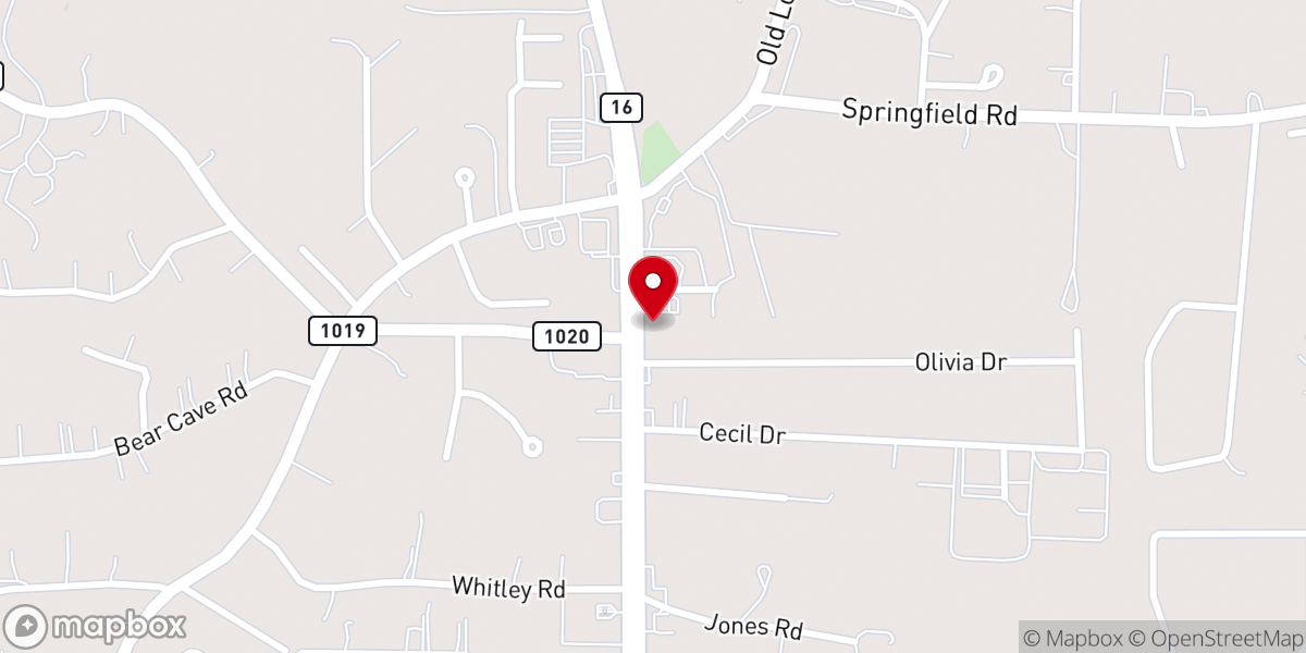 Map showing location of Live Oak Resale Shop