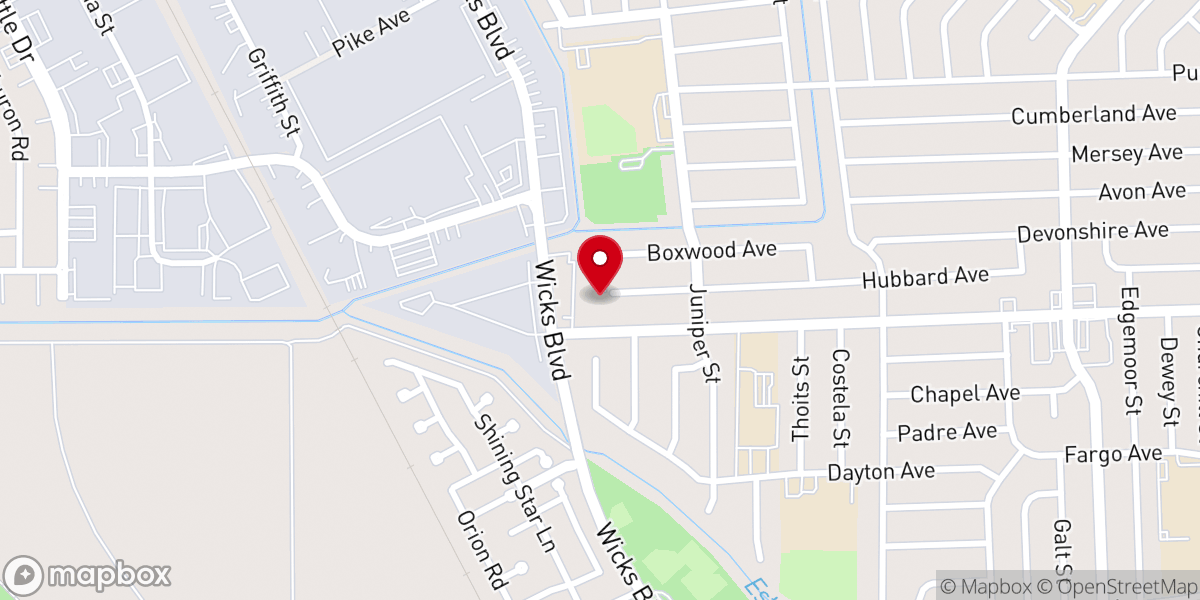 Map showing location of One Church San Leandro