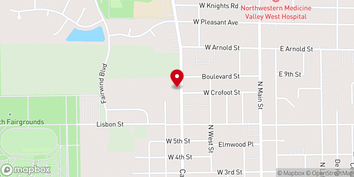 Map showing location of Davis John W