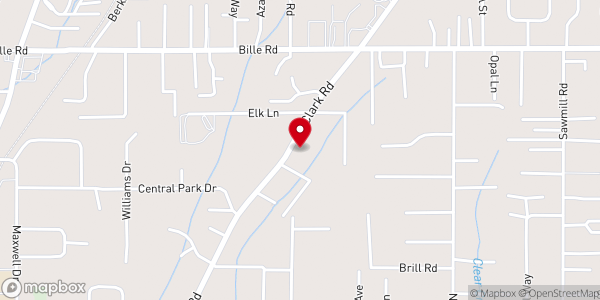 Map showing location of Jubilee on the Ridge Church
