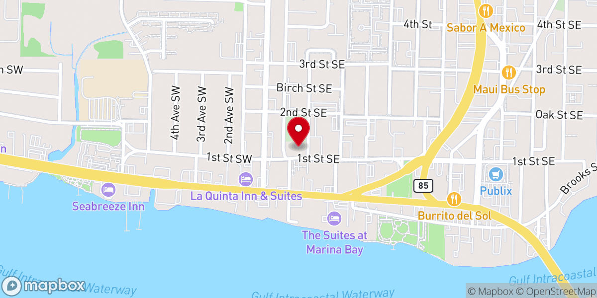 Map showing location of Catholic Charities of Fort Walton Beach - Food Distribution Center