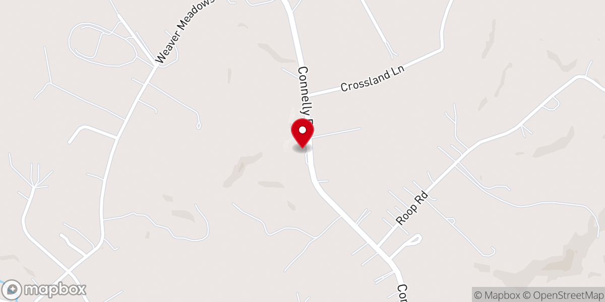 Map showing location of Porter's Grove Baptist Church