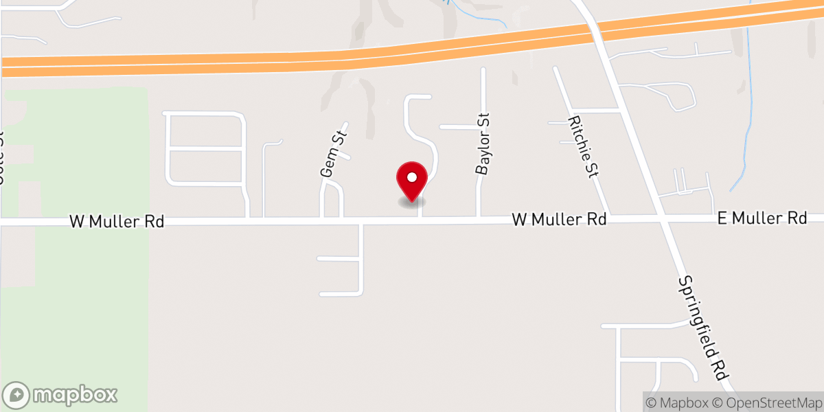 Map showing location of Bible Missionary Church