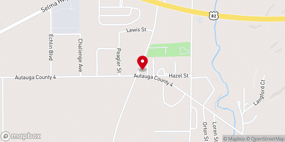 Map showing location of Spring Hill African Methodist Episcopal Zion Church