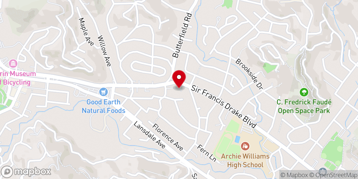 Map showing location of San Anselmo Spanish SDA Church