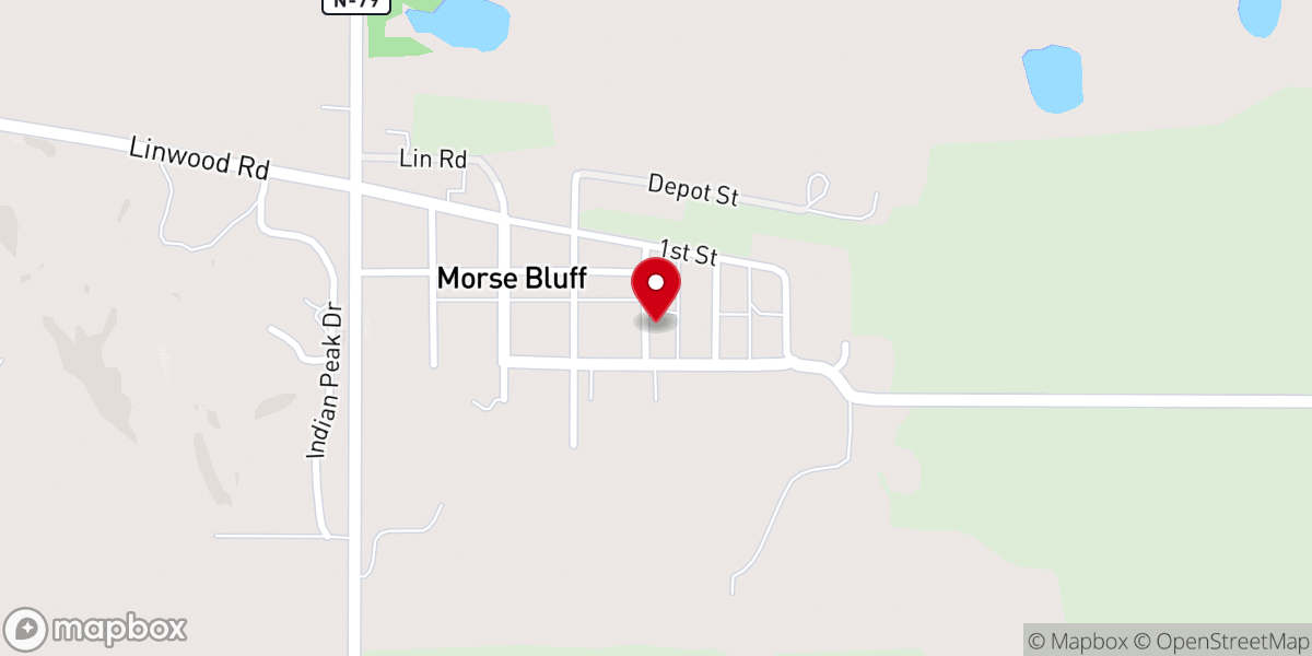 Map showing location of St George Catholic Church
