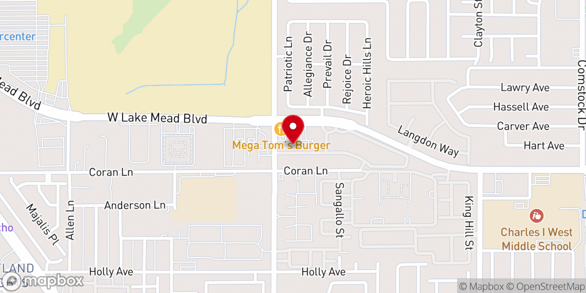 Map showing location of Pentecost International Worship Center (PIWC) Las Vegas District