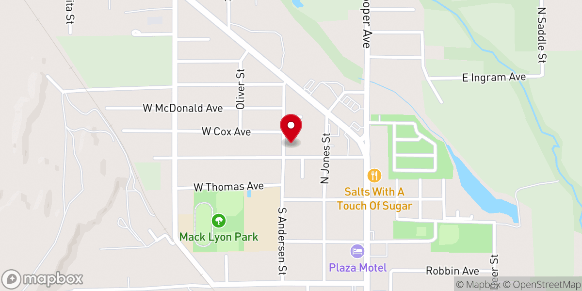 Map showing location of Calvary Community Church