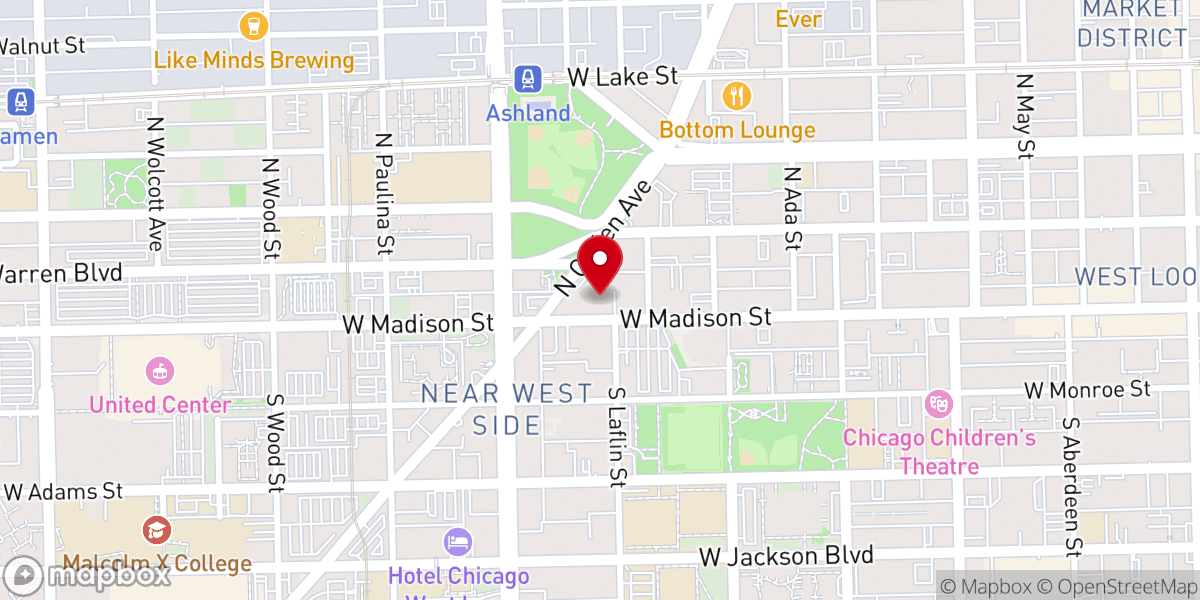 Map showing location of The Salvation Army Booth Manor Senior Residence