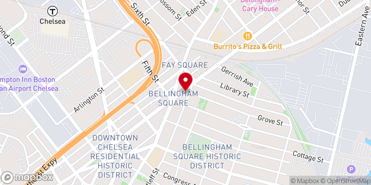 Map showing location of Immaculate Conception Parish Office