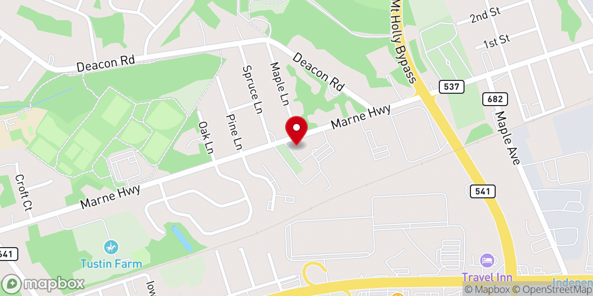 Map showing location of St Paul's Lutheran Church