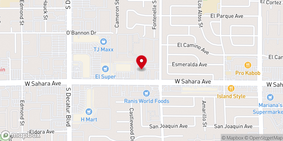 Map showing location of Valley Vegas Church