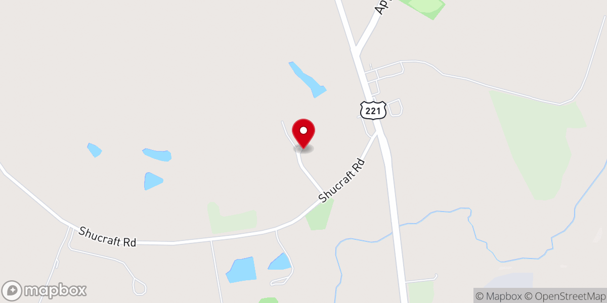 Map showing location of Appling Methodist Church