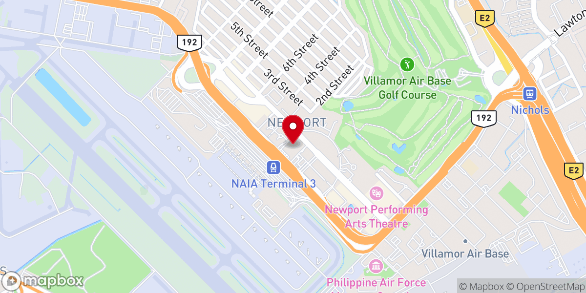 Map showing location of Shrine of St. Thérèse of the Child Jesus