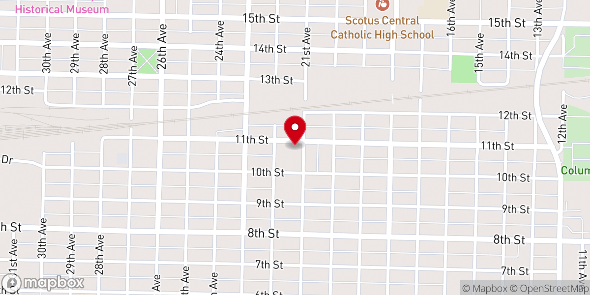 Map showing location of St Luke's United Church-Christ