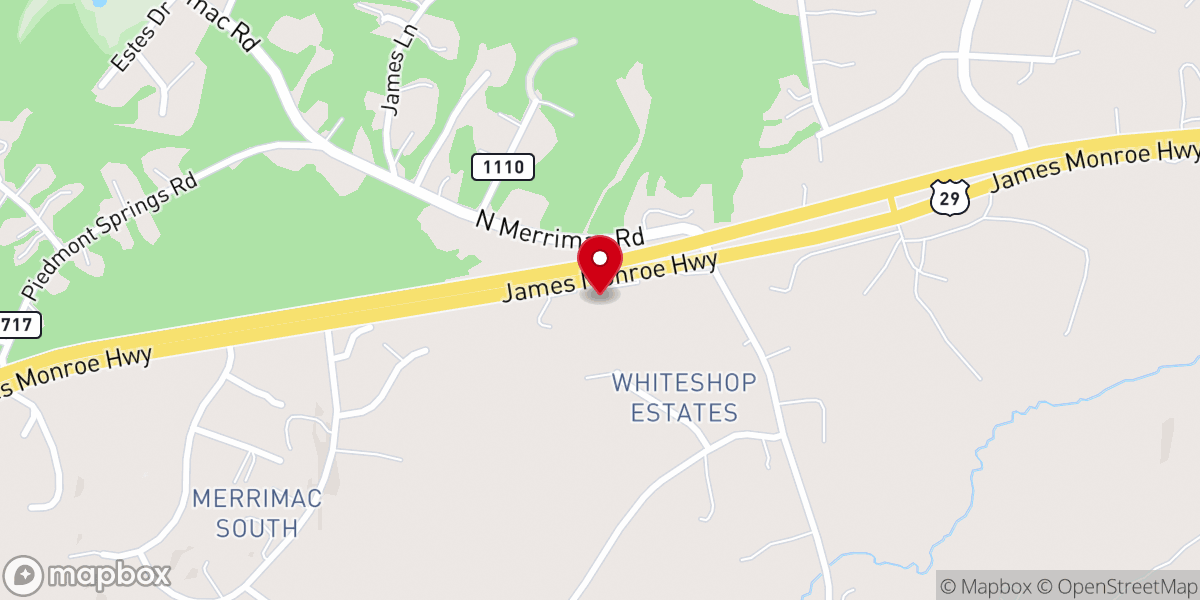 Map showing location of Greater Faith Baptist Temple