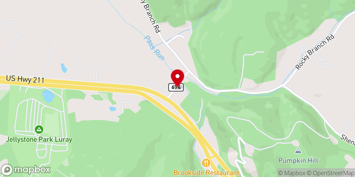 Map showing location of Bethlehem Lutheran Church
