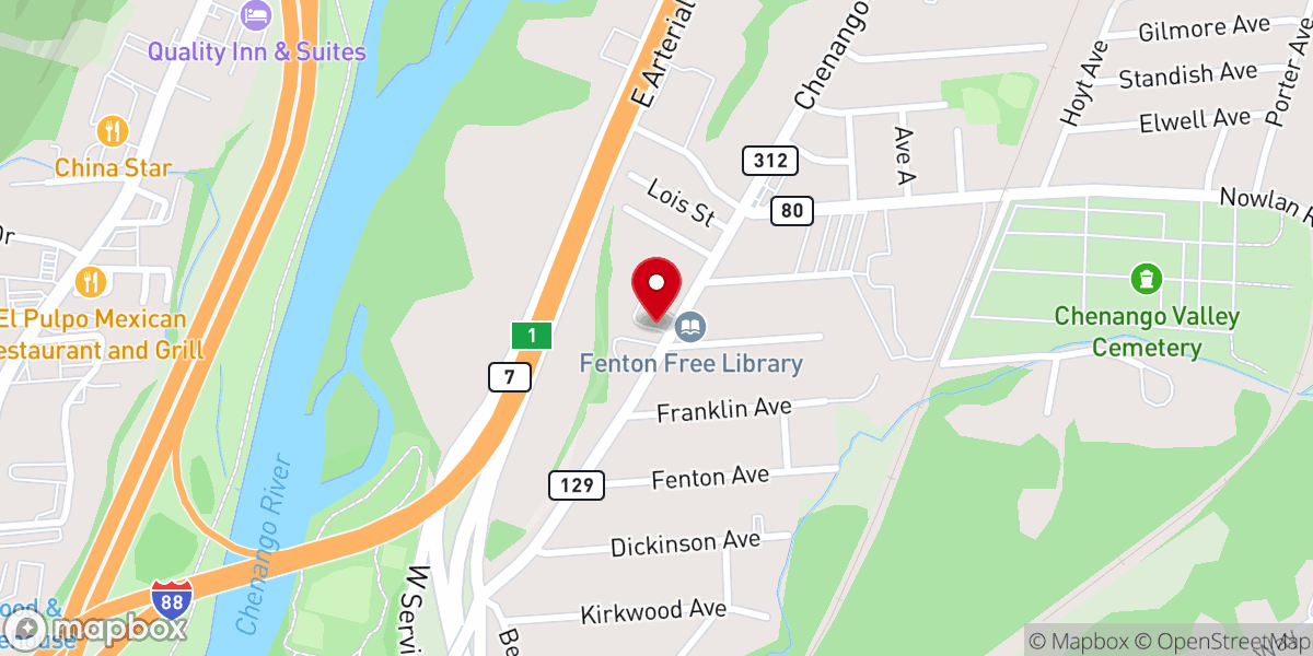 Map showing location of Ogden-Hillcrest Methodist Church