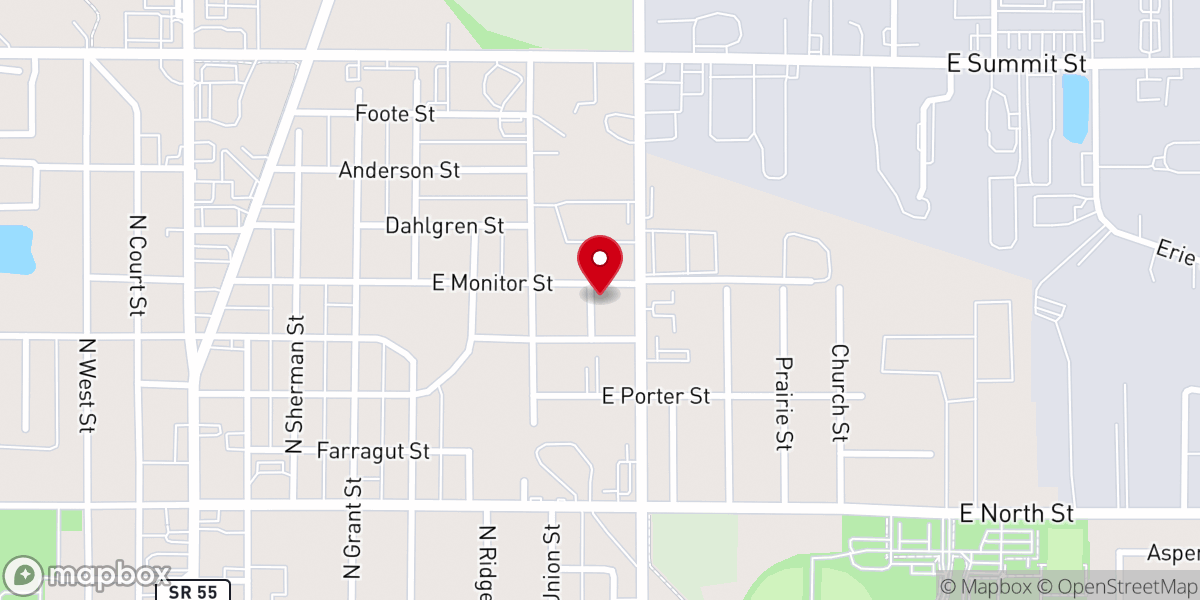 Map showing location of Vital Injection Inc