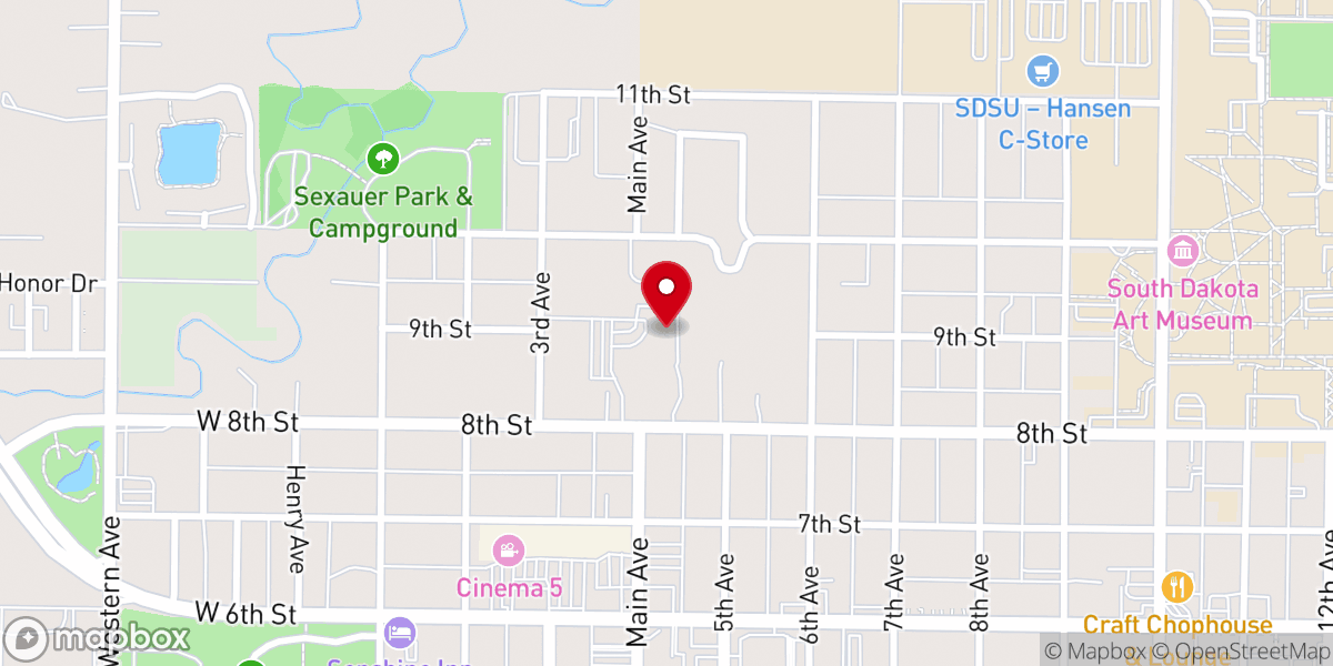 Map showing location of First Lutheran Preschool