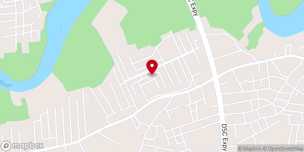 Map showing location of Revival Zone Church Int