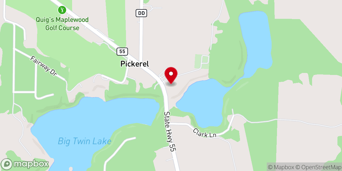 Map showing location of St Mary's Catholic Church