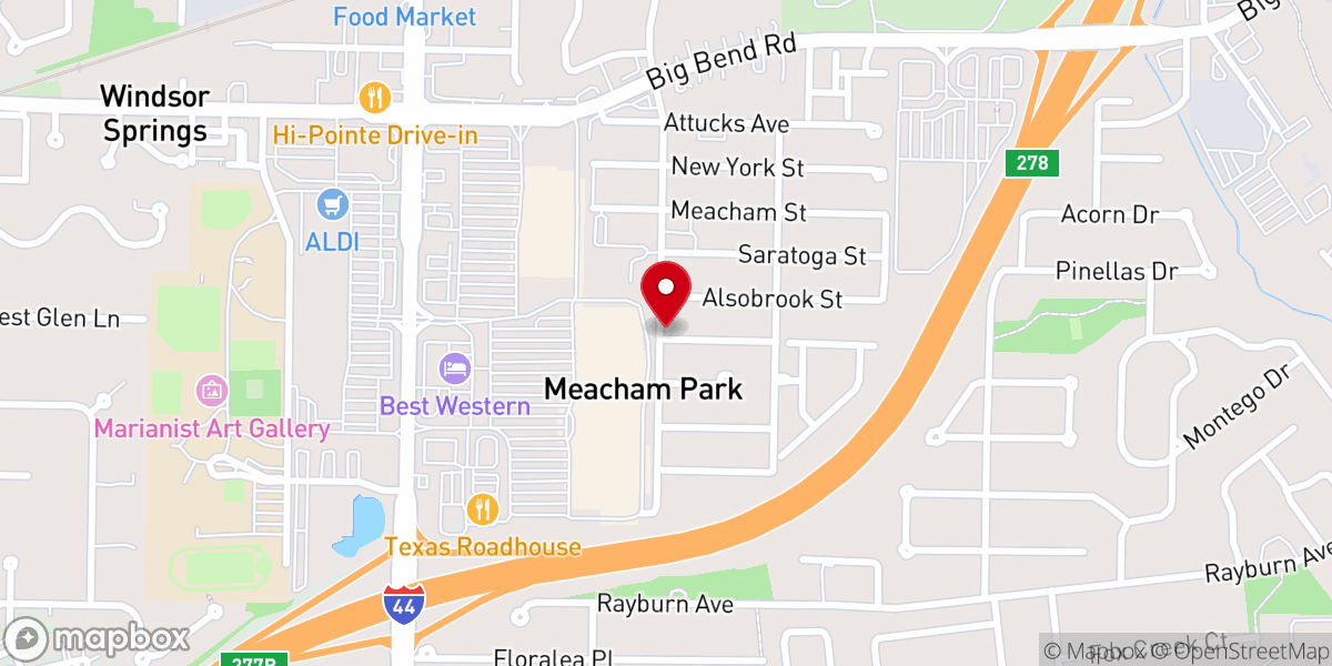 Map showing location of Douglas Memorial Church of God in Christ