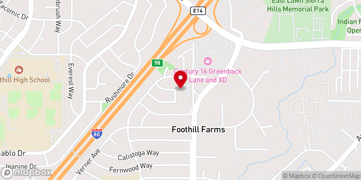 Map showing location of Saint Andrews United Methodist