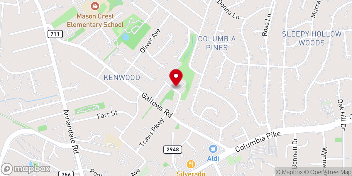 Map showing location of Annandale Virginia Stake