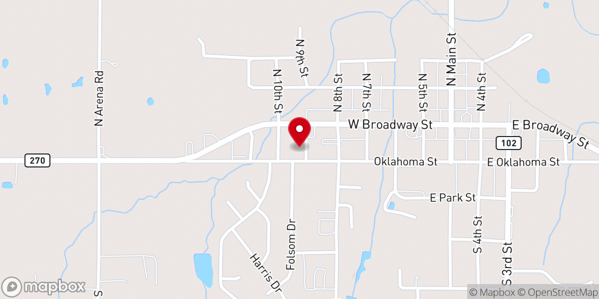Map showing location of St Vincent De Paul Catholic Church