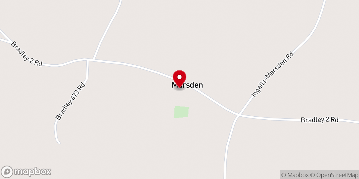 Map showing location of Marsden Baptist Church