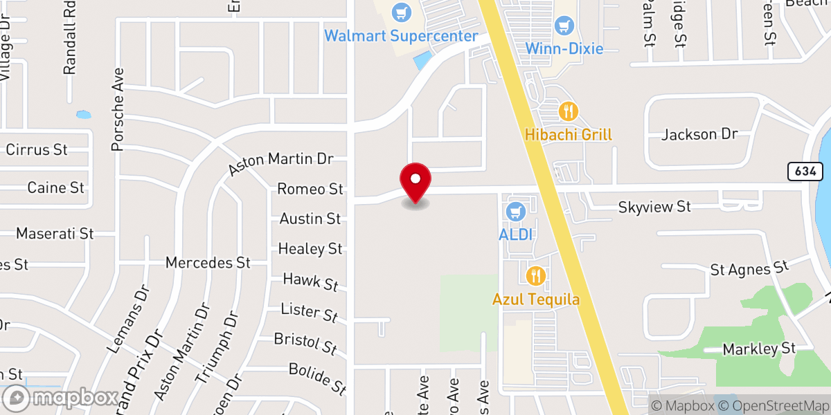 Map showing location of Highlands Community Church