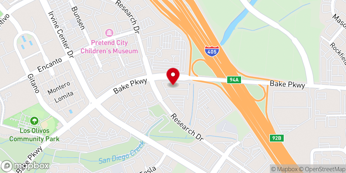 Map showing location of Enjoy Church OC