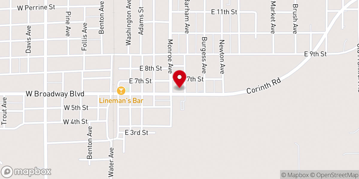 Map showing location of JCity Center for Hope and Renewal