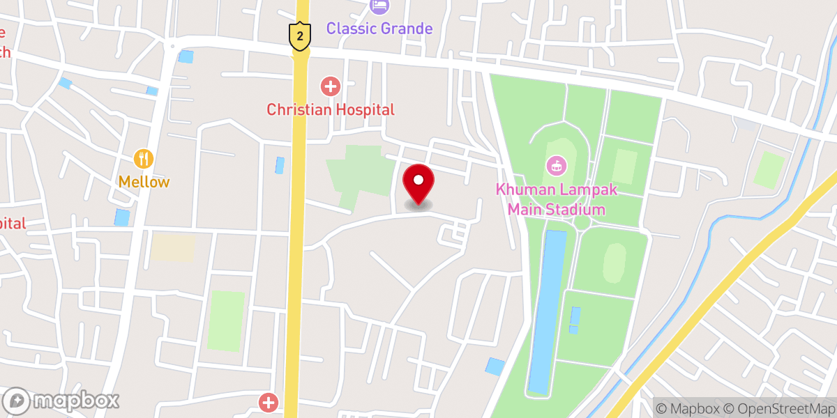 Map showing location of Unit Christian Church, 2MR, Impal