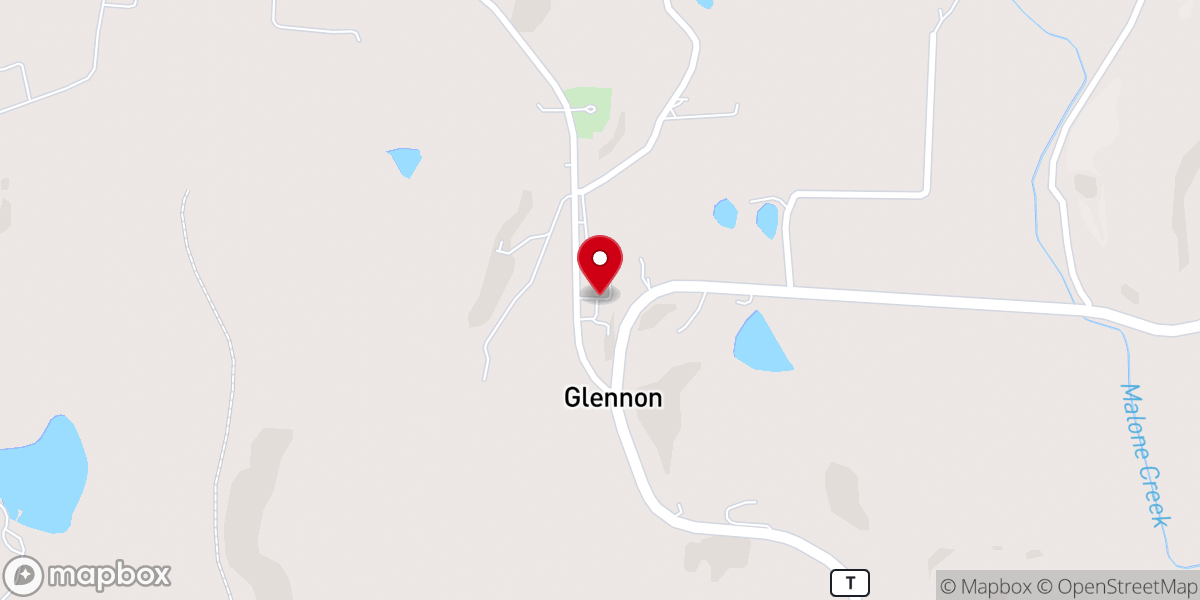 Map showing location of Saint Anthony Church