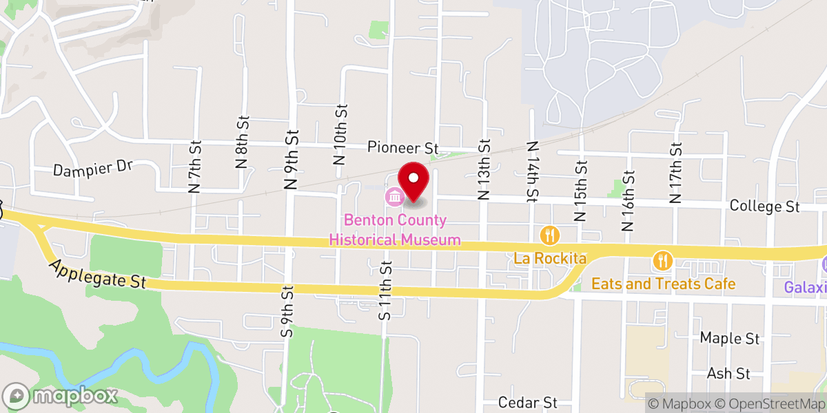 Map showing location of College United Methodist Church