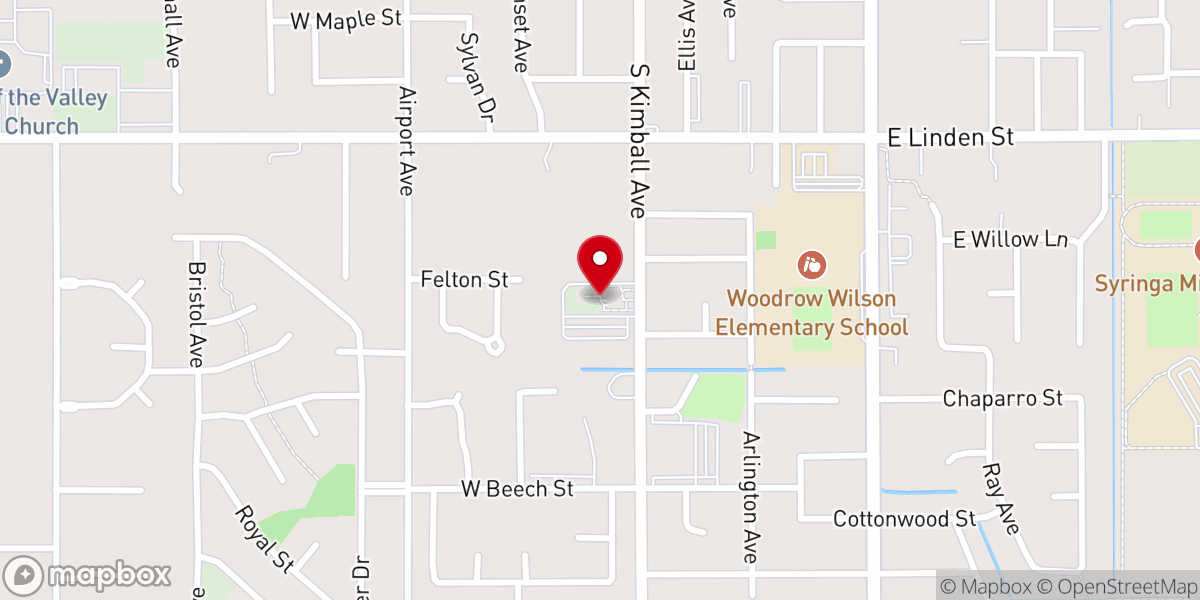 Map showing location of Grace Lutheran Church & Preschool