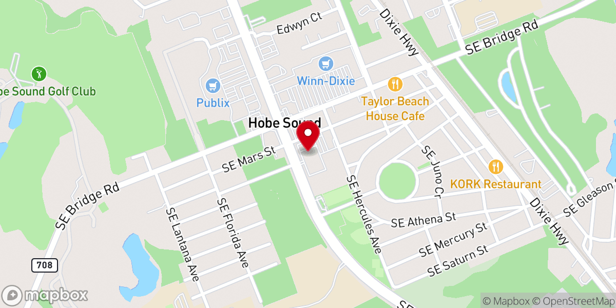 Map showing location of St. Christopher Catholic Church