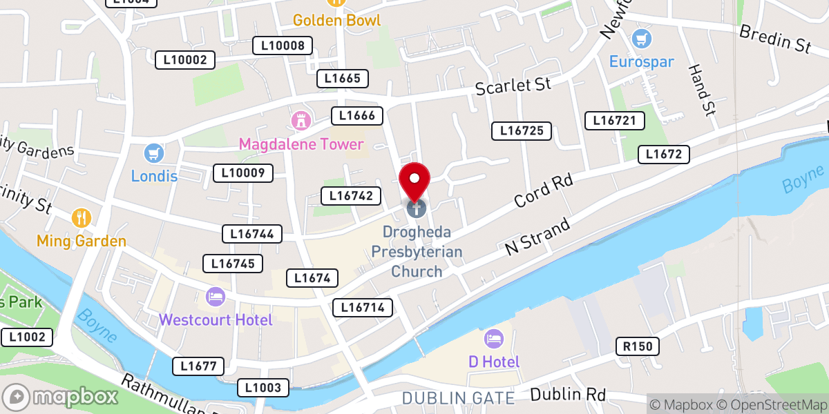 Map showing location of Dominion City Drogheda