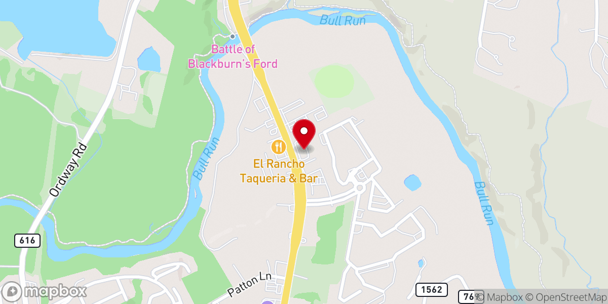 Map showing location of Iglesia de Dios Pentecostal M.I. de Manassas