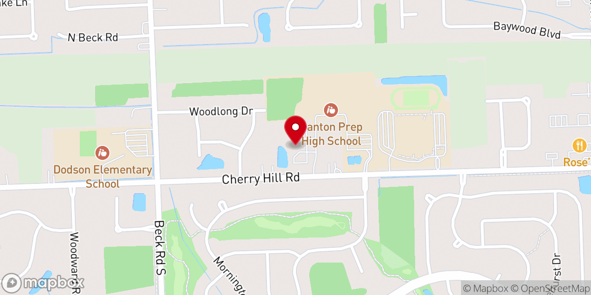 Map showing location of Grace Canton Church